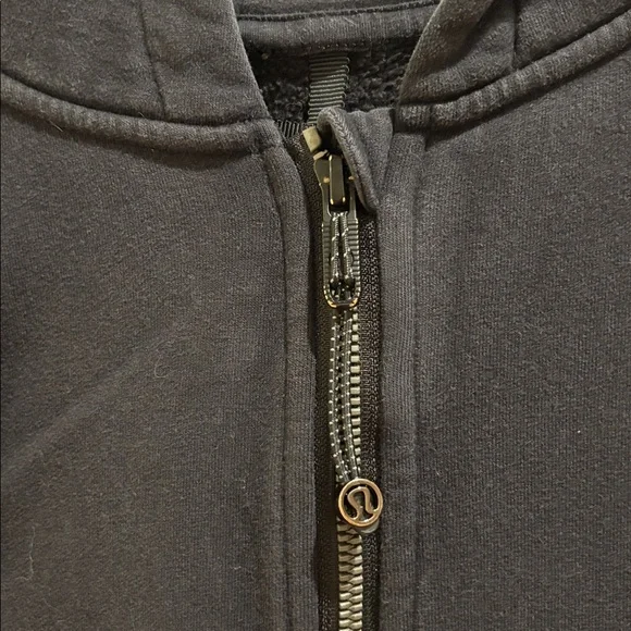 Lululemon Black Zip-Up Hoodie Size 10 - Picture 2 of 4